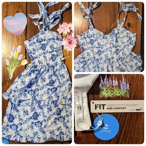 Tailored bust, layered ruffle dress!